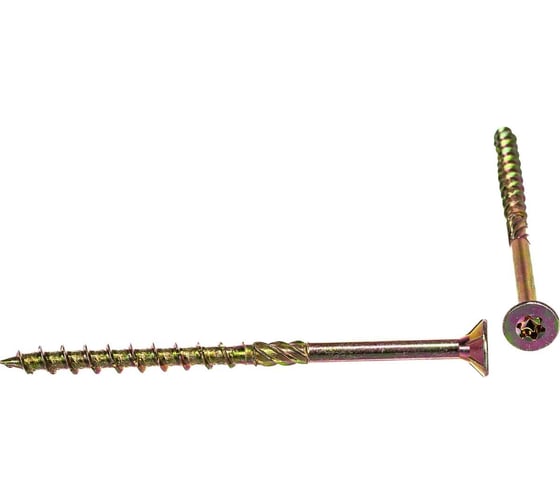 Изображение товара Саморез конструкционный INFIX потайной 6x100 желтый цинк TX 30 25 шт 4708719