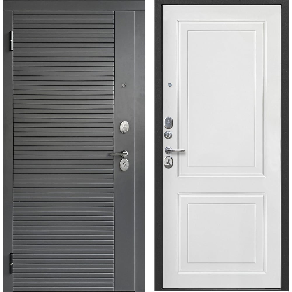 Изображение товара Дверь DIVA Foreman Ф-3 2МДФ 78 мм 2050x960 Левая сатин графит