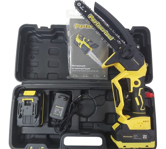 Изображение товара Бесщеточная аккумуляторная цепная пила PARTNERTOOL PBC-208SET