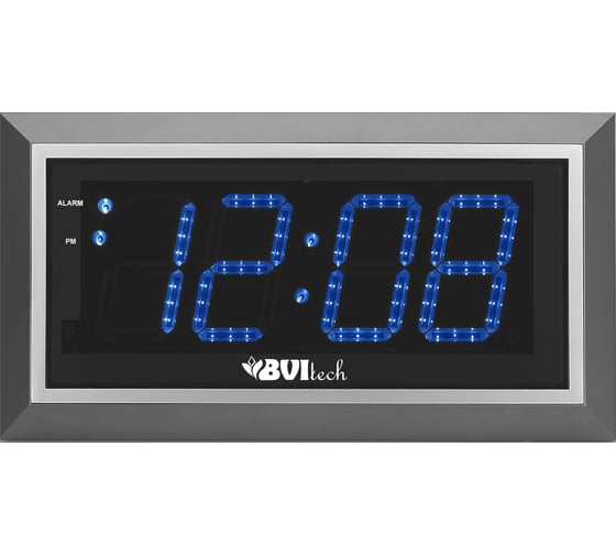 Изображение товара Настенные сетевые часы BVItech синий/серебро BV-11BSL BV11B