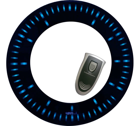 Изображение товара Настенные сетевые часы BVItech синий/черный BV-101BKx BV101BK