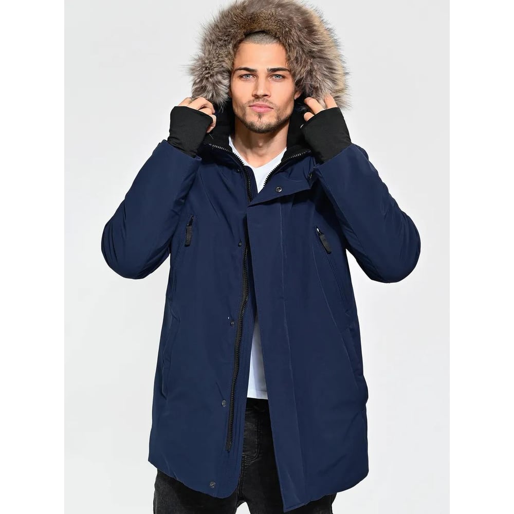 Изображение товара Мужская водоотталкивающая куртка Аляска Soft с капюшоном, размер 104-108