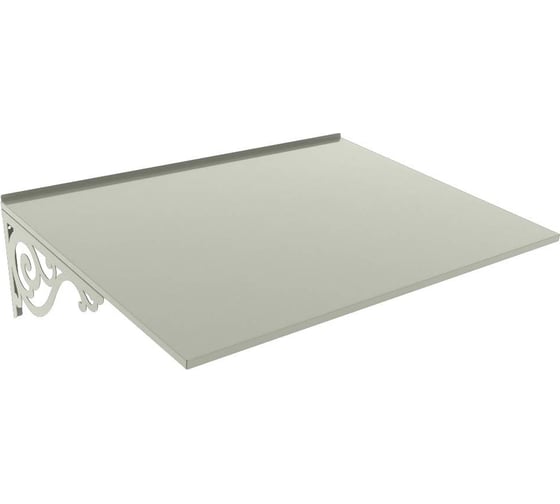 Изображение товара Козырек АрсеналЪ стальной лист Классик белый дом, дача, дверь, крыльцо серия ARSENAL AVANT мод. AR18K112I39-06