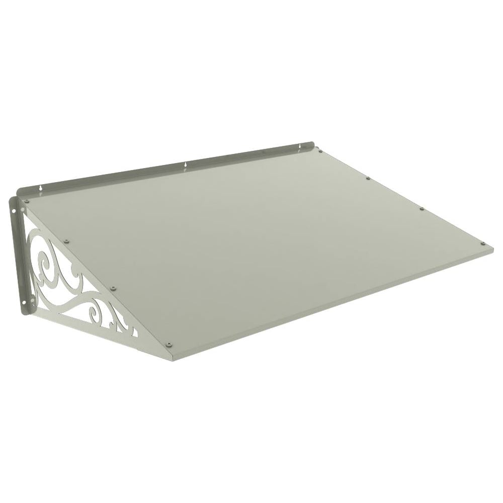 Изображение товара Козырек АрсеналЪ стальной лист Классик+ белый дом, дача, дверь, крыльцо серия ARSENAL AVANT мод. AR18K1B2I39-06