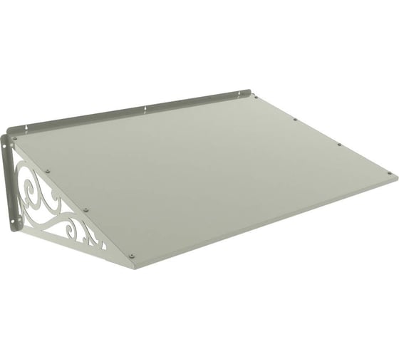 Изображение товара Козырек АрсеналЪ стальной лист Классик+ белый дом, дача, дверь, крыльцо серия ARSENAL AVANT мод. AR18K1B2I39-06