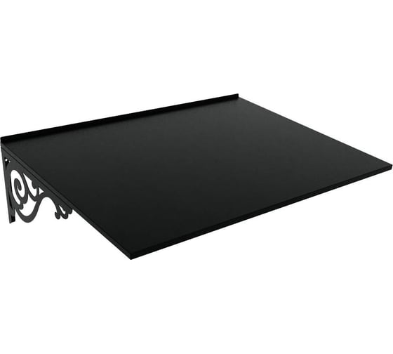 Изображение товара Козырек АрсеналЪ стальной лист Классик черный дом, дача, дверь, крыльцо серия ARSENAL AVANT мод. AR18K112959-06