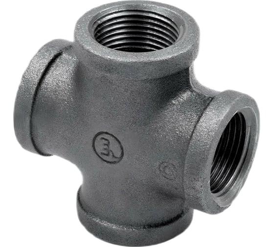 Изображение товара Крестовина AV Engineering 1/2", чугун черный AVEC441000012