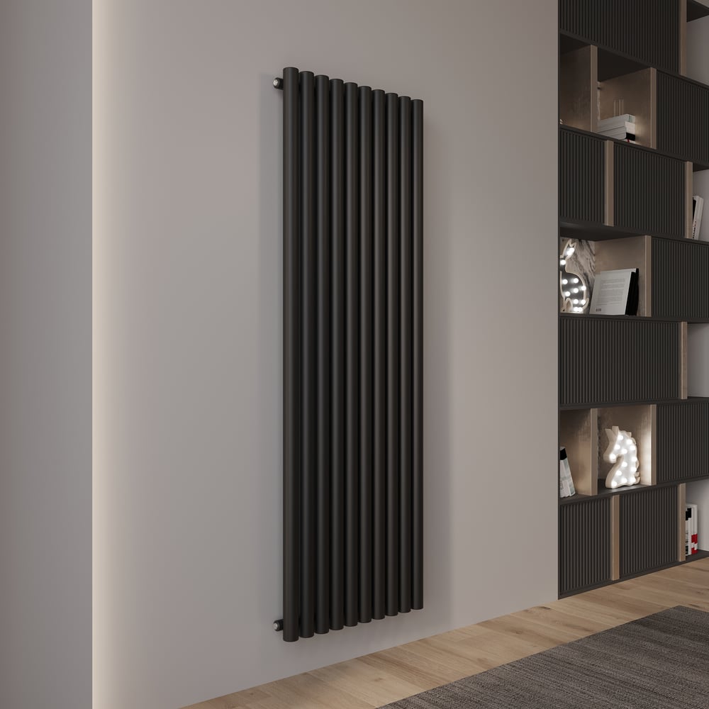 Изображение товара Радиатор Steelion 1/50 трубный 10 секций нижнее право подключение 1800 мм черный