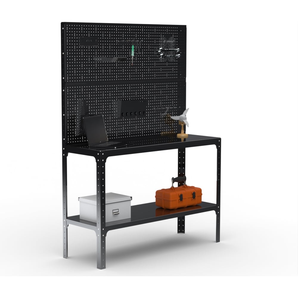 Изображение товара Стол-верстак ООО Металекс KIT 950х1300х600 мм, черный, сталь