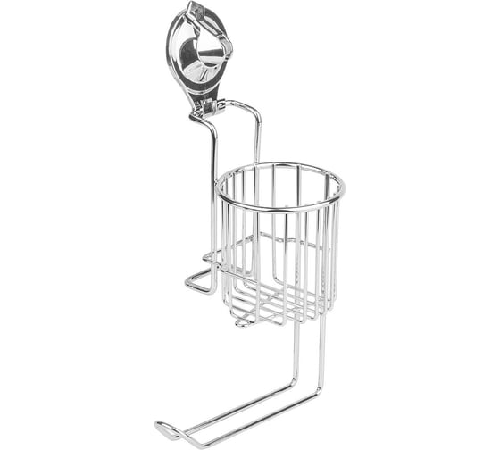 Изображение товара Держатель туалетной бумаги и дезодоранта на присоске (Air-lock) SAKURA BI-3105A 250x120x150 мм, хром 037098