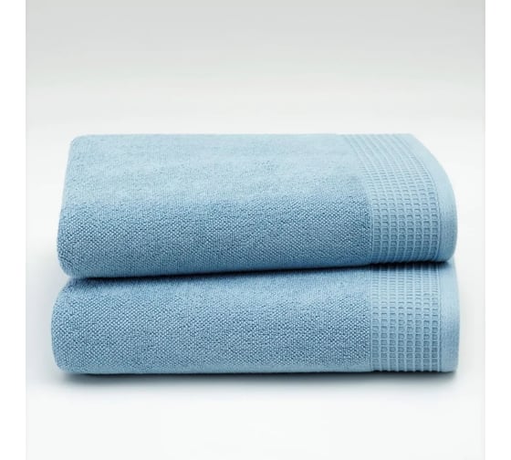 Изображение товара Полотенца махровые Guten Morgen Винарн, Голубой 70x140 см, 2 шт. НПМ-ВГол-70-140-2