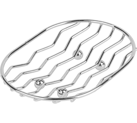 Изображение товара Мыльница металлическая SAKURA АЕ-735А 22x95x130 мм, хром 037156