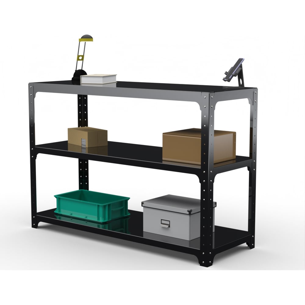 Изображение товара Стол-верстак ООО Металекс KIT 950х1500х400 мм рабочий с двумя полками