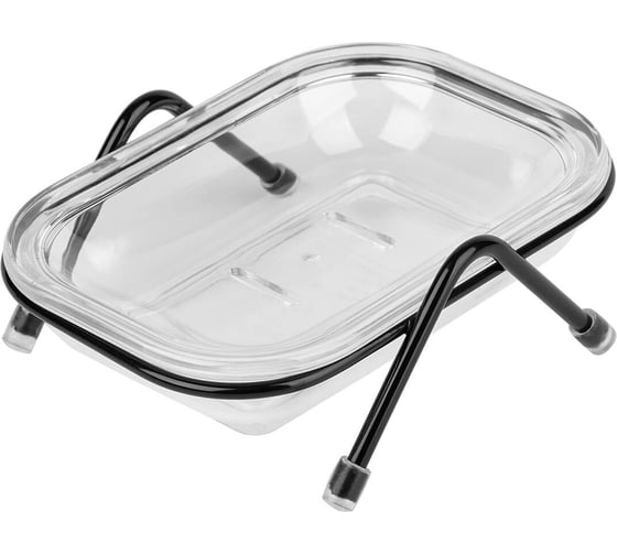 Изображение товара Мыльница SAKURA АЕ-540 48x108x135 мм, черный 037292