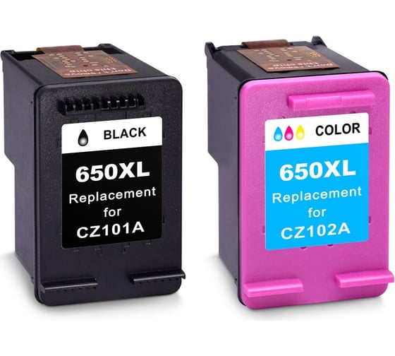 Изображение товара Набор картриджей Solution Print SP 650XL (CZ101AE/CZ102AE) для HP, цветной и черный 350371