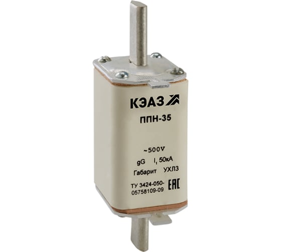 Изображение товара Вставка плавкая КЭАЗ ППН-35-X3-1-160А-УХЛ3- 3шт 111375