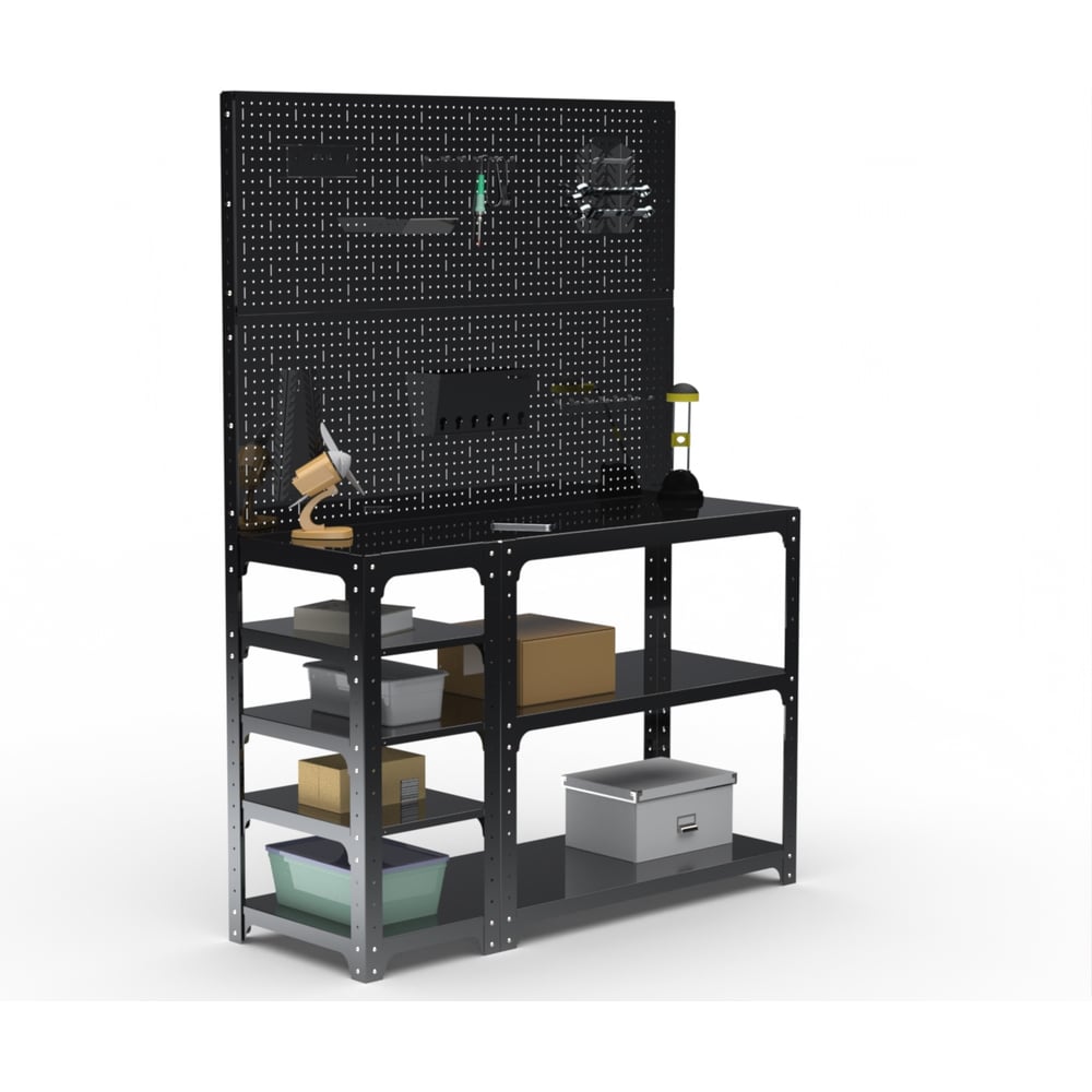 Изображение товара Стол-верстак ООО Металекс KIT 950х1600х400 мм, прочный металлический рабочий стол