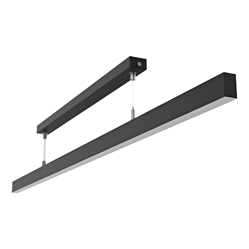 Светодиодный светильник подвесной VARTON Qubo-line 1260x20x40 мм 35 Вт 4000 К с рассеивателем опал RAL9005 черный муар V1-R0-90226-30000-4003540