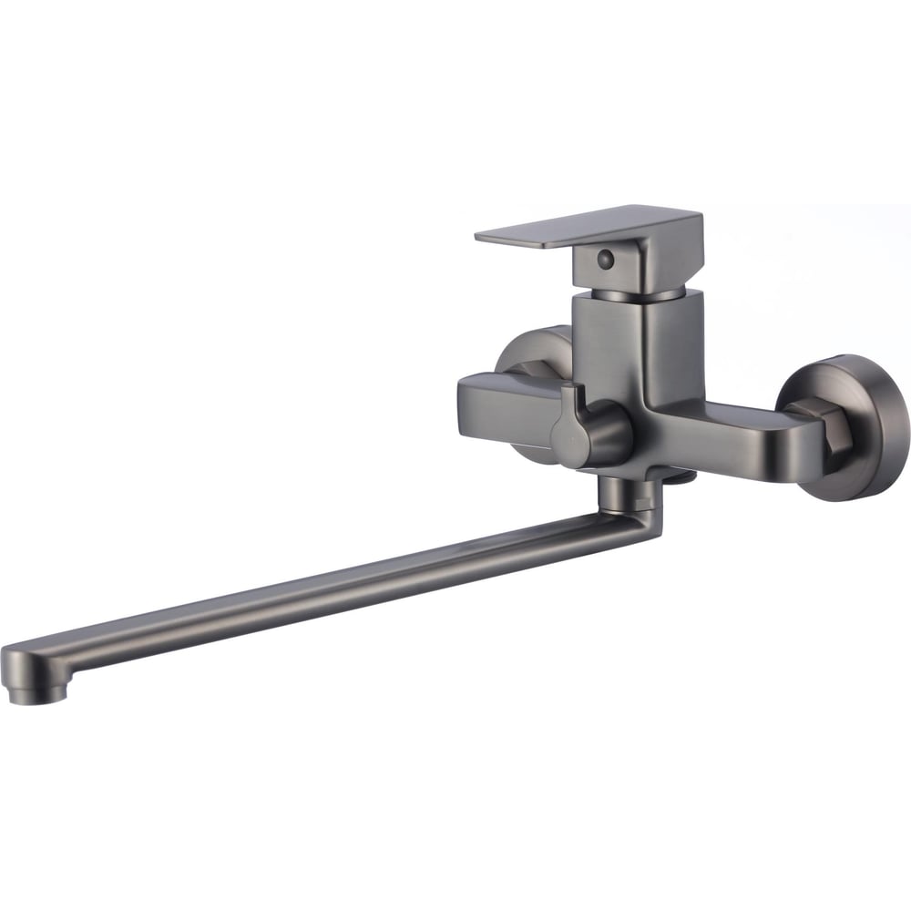 Изображение товара Современный смеситель для ванны NAVARRA OLIVE'S 25221NRGM с длинным изливом и выдвижной лейкой