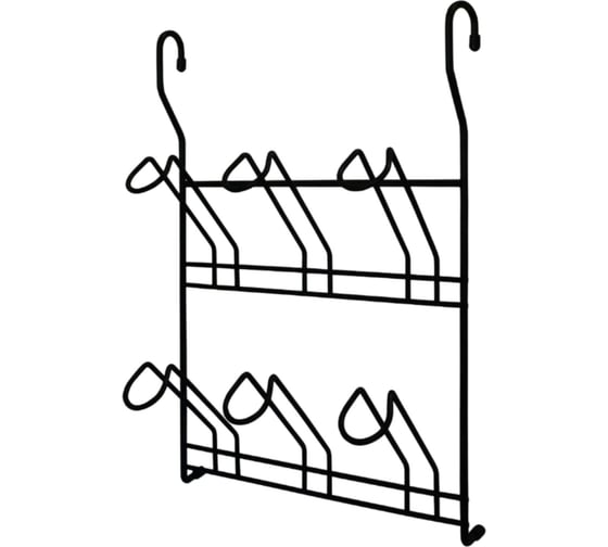 Изображение товара Полка для стаканов MF QCWJ229-2 ALBA 240x100x340 мм, черный матовый 58679v