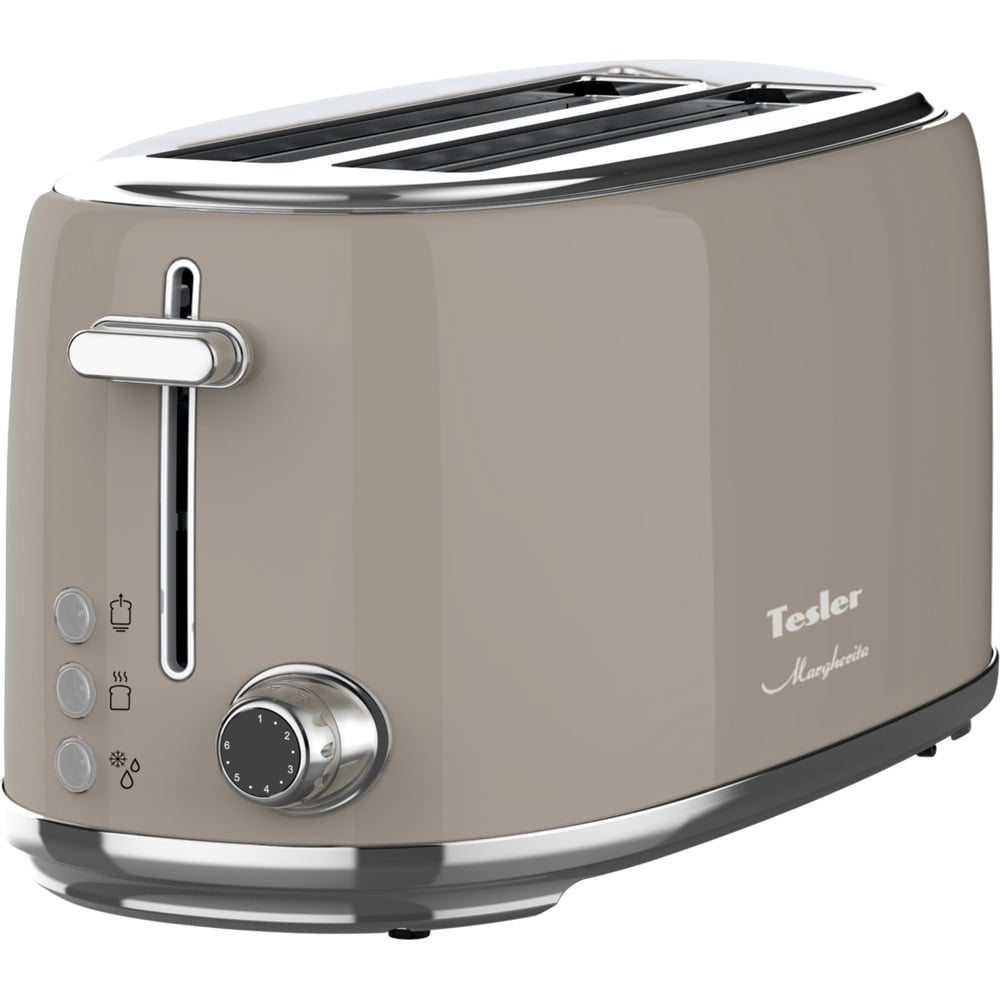 Изображение товара Тостер TESLER TT-430 SAND GREY с функцией подогрева
