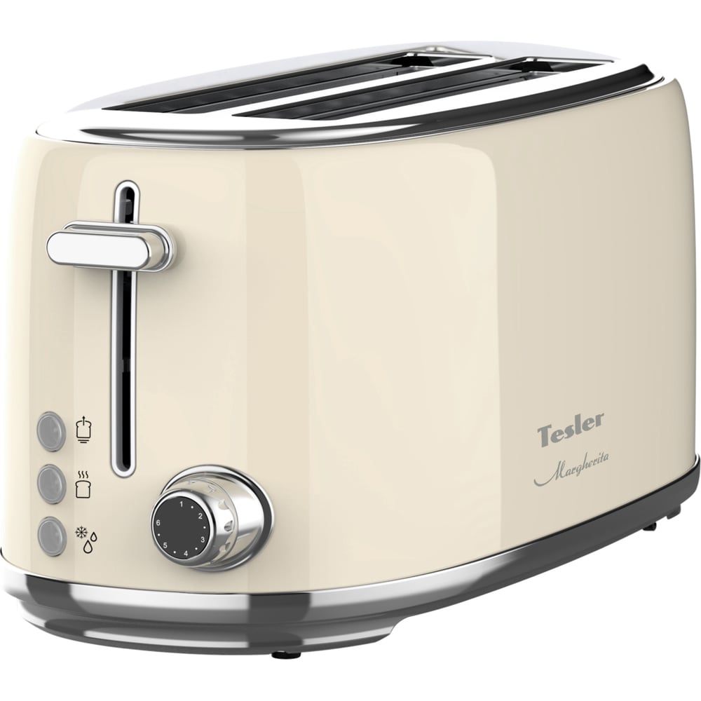 Изображение товара Тостер TESLER TT-430 BEIGE 4-слотный автоматический для быстрого завтрака