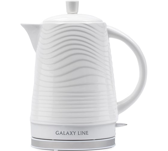 Изображение товара Чайник электрический Galaxy LINE GL 0508, белый, керамика, 1400 Вт, 1,9 л, 7010105080