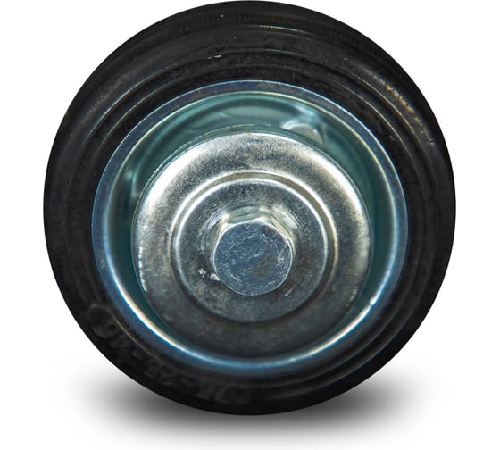 Изображение товара Промышленное колесо без крепления 75 мм, черная резина, роликоподшипник C 92 TOR 1039562