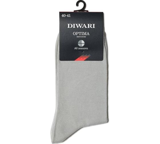 Изображение товара Носки мужские DIWARI OPTIMA 7С-43СП рисунок 000, р-р 29, серый 1001330370050016000