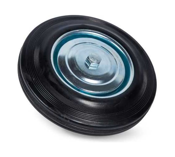 Изображение товара Промышленное колесо без крепления 125 мм, черная резина, роликоподшипник C 54 TOR 1039560