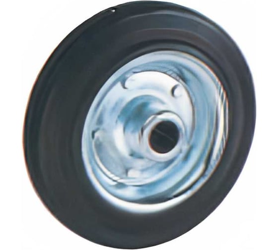 Изображение товара Промышленное колесо без крепления 160 мм, черная резина, роликоподшипник C 63 TOR 1041609