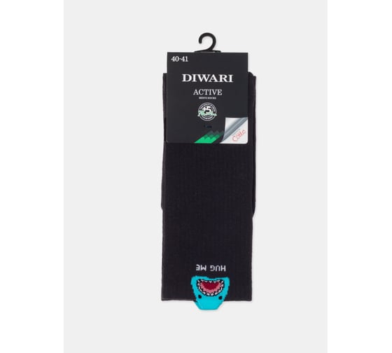 Изображение товара Носки мужские удлиненные DIWARI ACTIVE 23С-141СП рис. 978, р-р 40-41, черный 1001332530020012978