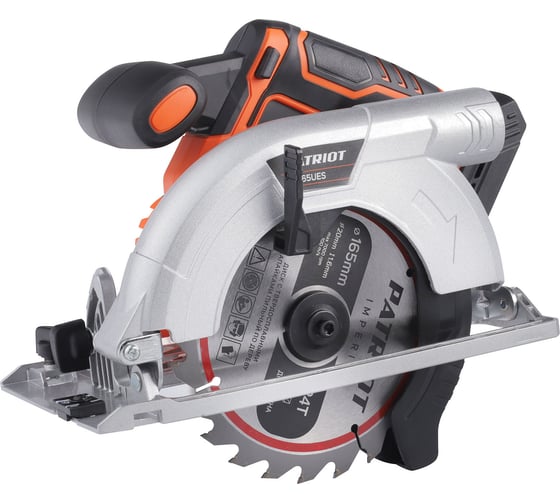 Изображение товара Пила циркулярная аккумуляторная Patriot CS 165UES, 4500 об/мин, диск 165 мм, 21В 110303165