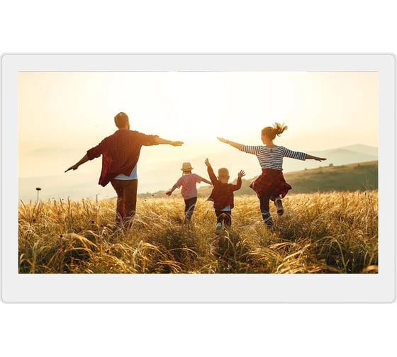 Изображение товара Фоторамка DIGMA 15.6 PF-1501 IPS 1920x1080, белый, пластик, ПДУ, Видео 2026393