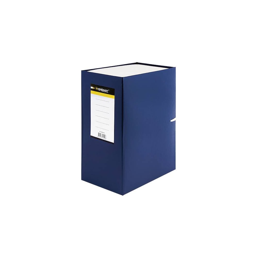Разобранный архивный короб INFORMAT короб архивный с клапаном а4 calligrata 150 мм микрогофрокартон до 1400 листов синий
