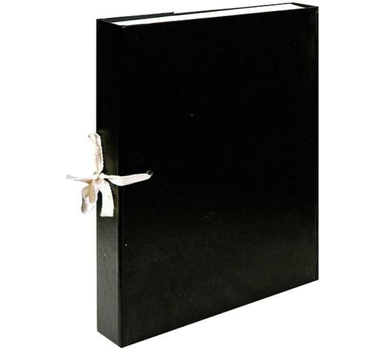 Изображение товара Архивный короб INFORMAT А4, 230х320х40 мм, ассорти, бумвинил, 2 завязки, собранный ВВ9140