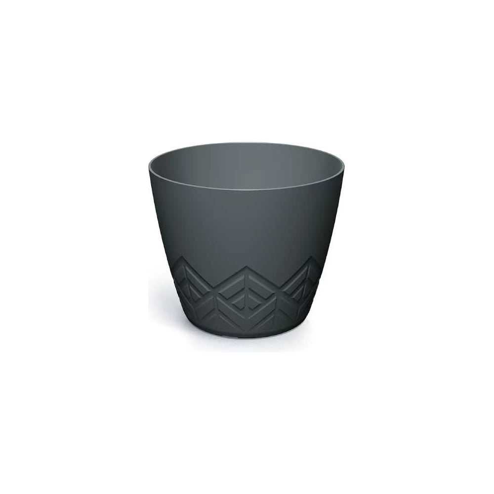 Изображение товара Кашпо Prosperplast DARE120 446U Areco диаметр 12 см темно-серое для растений