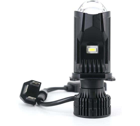 Изображение товара Лампa светодиодная AIRLINE H4, 12/24В, 60Вт, 6500К (Белый), 7000Лм, для рефлекторной оптики, комплект 2 шт., BI-LED LENS AEAR224