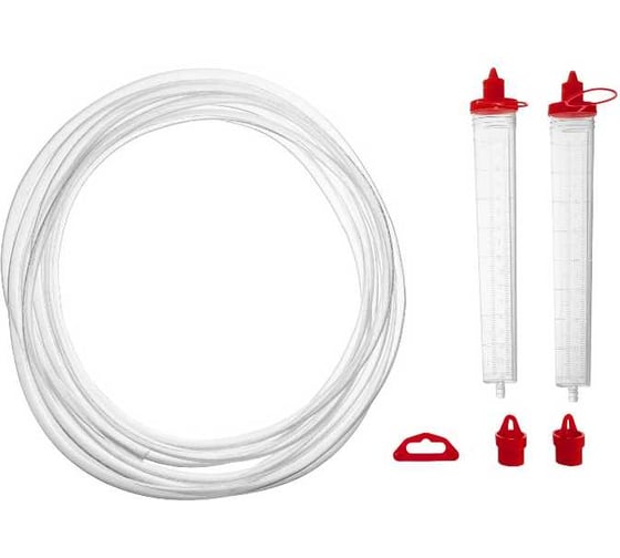Изображение товара Гидроуровень MATRIX удлиненная колба, рельефная градуировка, 5 м 37090
