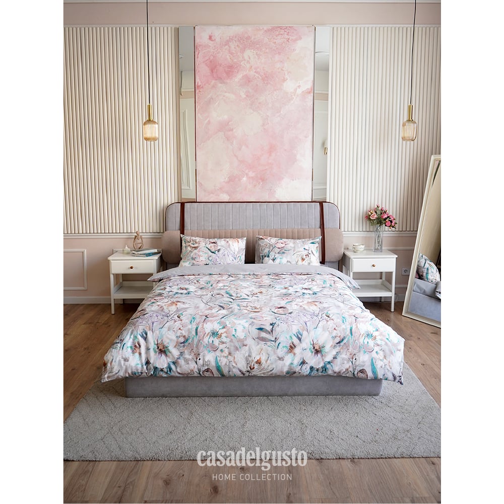 Изображение товара Комплект постельного белья CASADELGUSTO Flores de Verano перкаль 180H евро