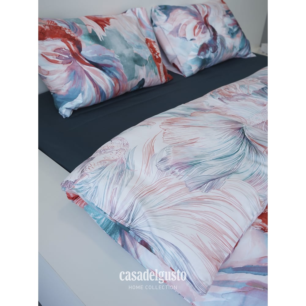 Изображение товара Комплект постельного белья CASADELGUSTO Acuarela mares евро сатин Lux 300 ТС