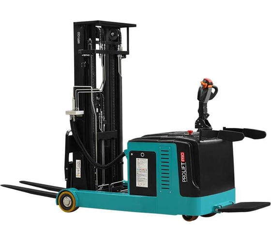 Изображение товара Электрический самоходный штабелер PROLIFT PRO с выдвижной мачтой, г/п 2000 кг, высота подъема 5500 мм, АКБ 200 Aч MRV2055 li-ion