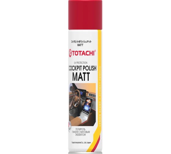 Изображение товара Полироль-пластика с матовым эффектом Totachi COCKPIT POLISH MATT 0,4 л с запахом лимона 9F240