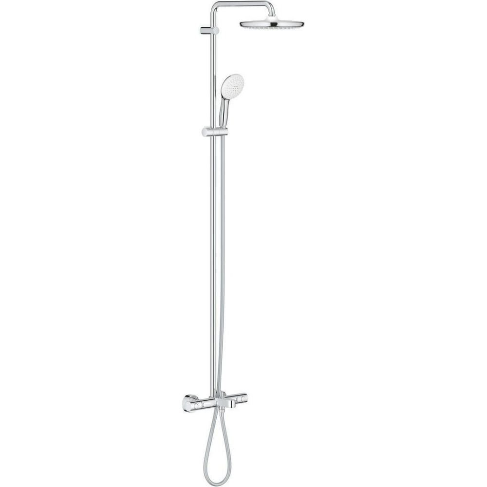Изображение товара Душевая система GROHE Tempesta System 250 с термостатом для ванны, настенный монтаж, хром 26672001