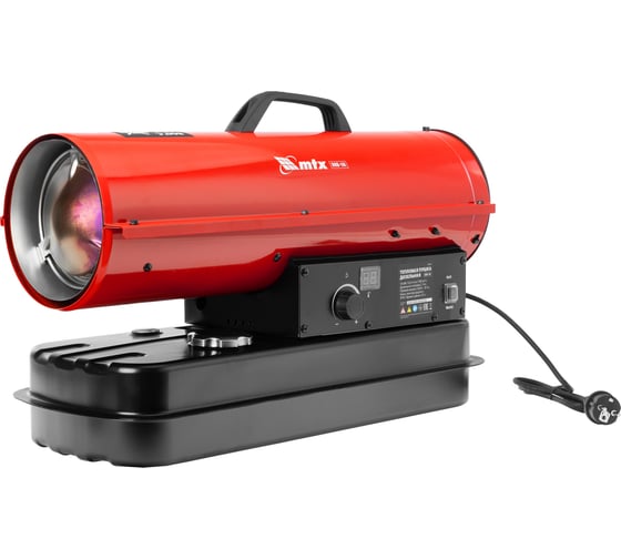 Изображение товара Дизельная тепловая пушка MTX DHB-10i, 10 кВт, 400 м3/ч, прямой нагрев, термостат 98904