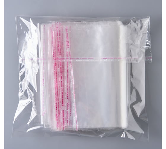 Изображение товара Пакет упаковочный PACK INNOVATION ПП КК 25x35+5 см 60 мкм ультрапрочный 500 шт IP00РР253535.60-5