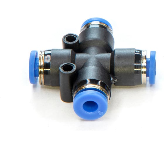 Изображение товара Фитинг пневматический цанговый пластиковый Х-образный HIMPT PZA 8 00-00001789