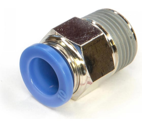 Изображение товара Пневмофитинг цанговый прямой с наружной резьбой HIMPT PC 12-01 (R1/8) 00-00008611