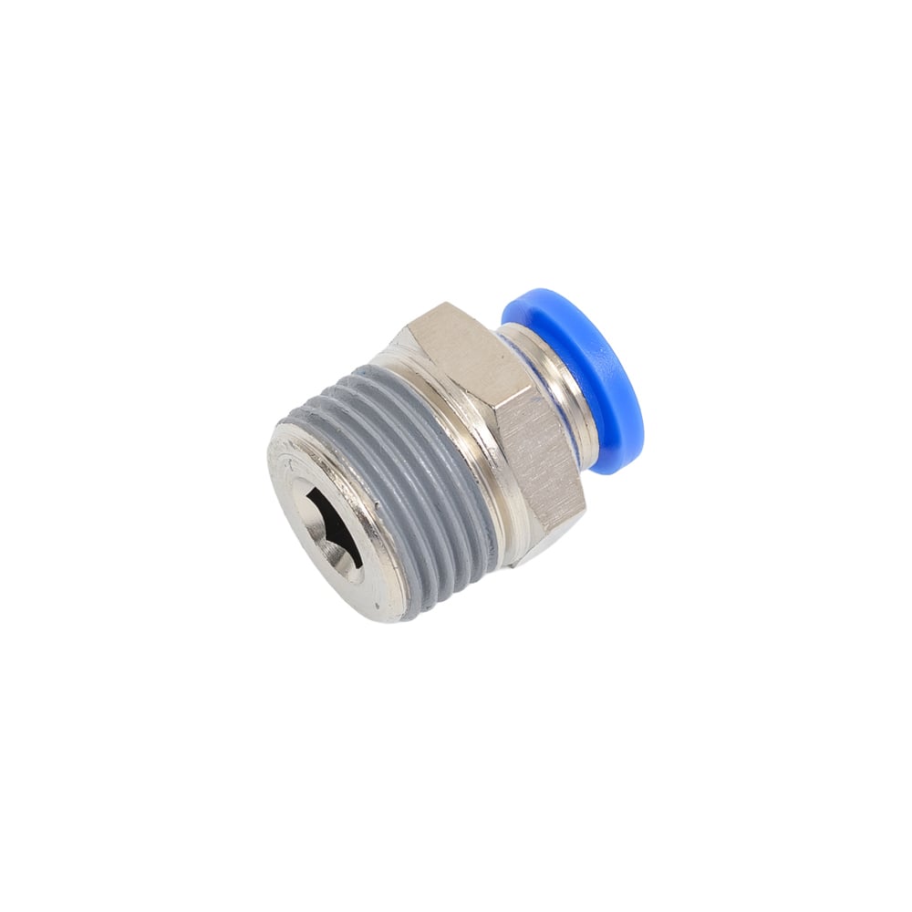 Изображение товара Пневмофитинг цанговый прямой с наружной резьбой HIMPT PC 8-03 (R3/8)