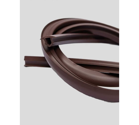 Изображение товара Заглушка паза штапика для окон и дверей ПВХ KOMFORT москитные системы грибок, коричневый, 6 м ЗПК03872